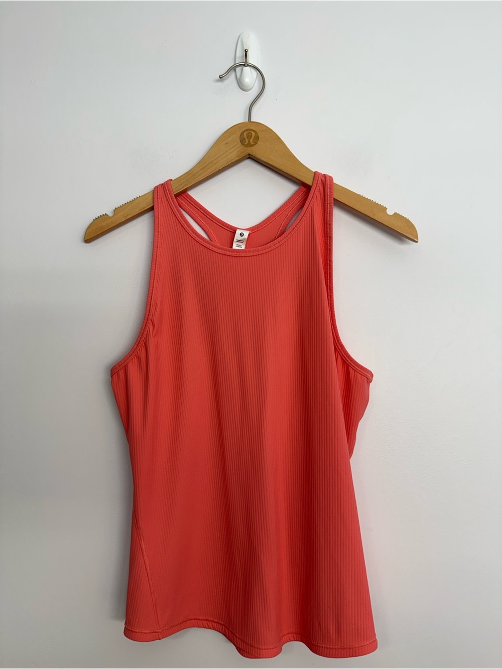 Lululemon Base Pace Ribbed Tank Top Raspberry Cream Size 10